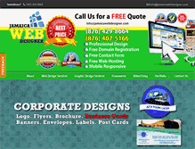 Tablet Screenshot of jamaicawebdesigner.com